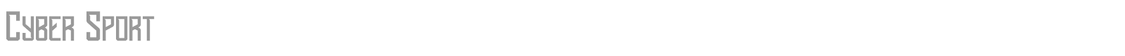 Cyber Sport font preview